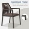 Best Choice Products Set of 2 Indoor/Outdoor Aluminum Woven Rope Dining Chairs w/ Armrests